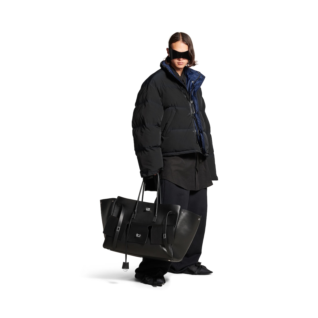 Balenciaga Puffer Reversible Loop Sports Icon Para Hombre En Negro