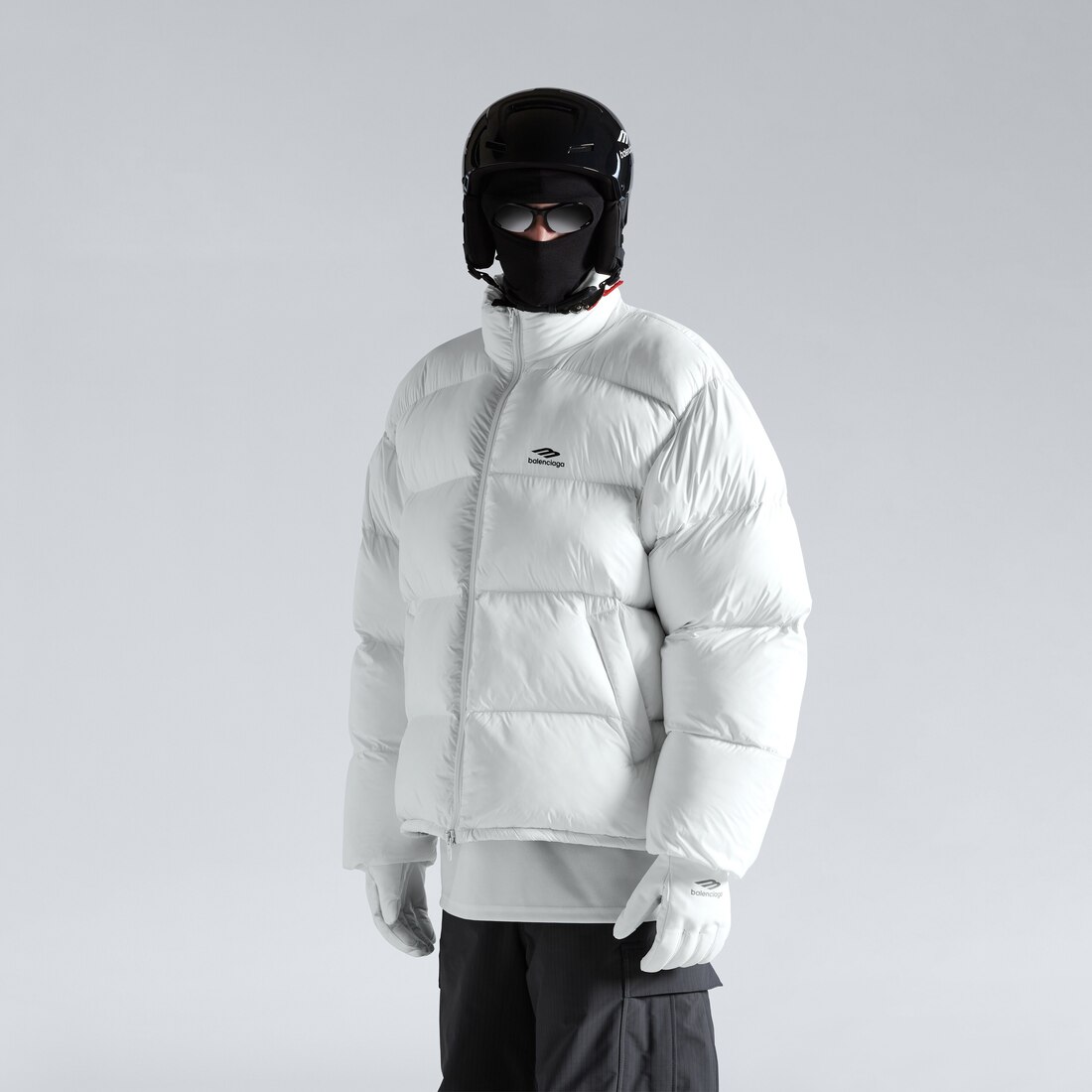 Balenciaga Puffer Ski 3b Sports Icon Para Hombre En Blanco