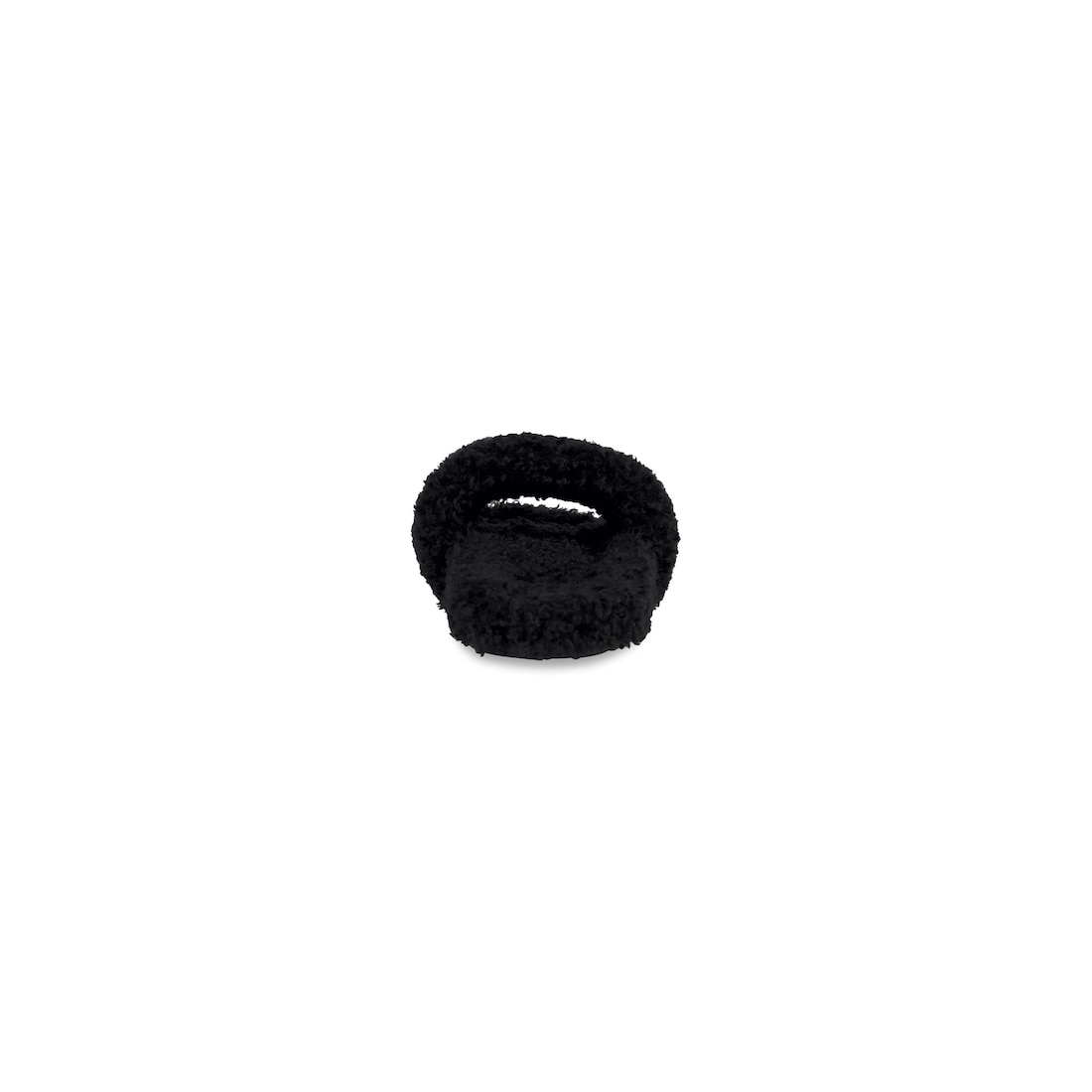 Balenciaga Sandalia Furry Slide Para Mujer En Negro