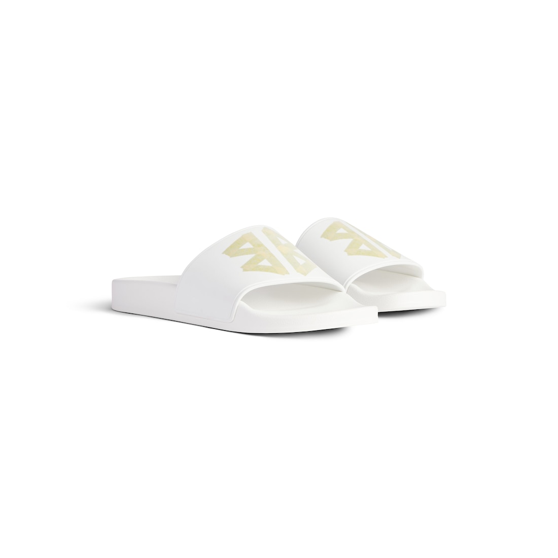 Balenciaga Sandalia Pool Para Hombre En Blanco/amarillo