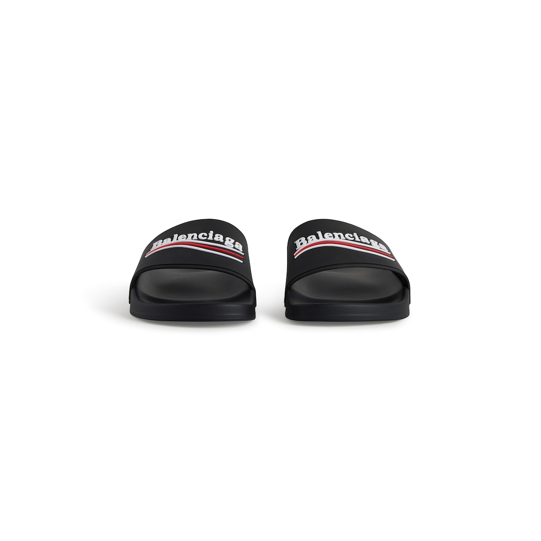 Balenciaga Sandalias Pool Slide Para Mujer En Negro