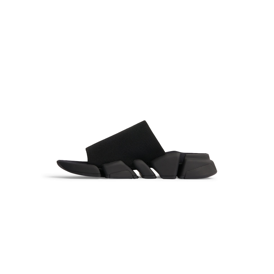 Balenciaga Slide Speed 2.0 De Punto Reciclado Para Hombre En Negro