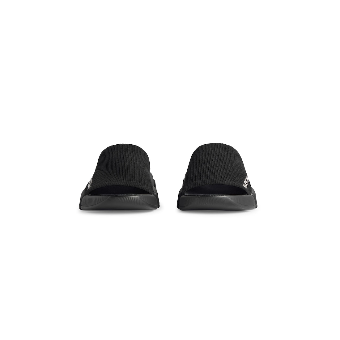 Balenciaga Slide Speed 2.0 De Punto Reciclado Para Mujer En Negro