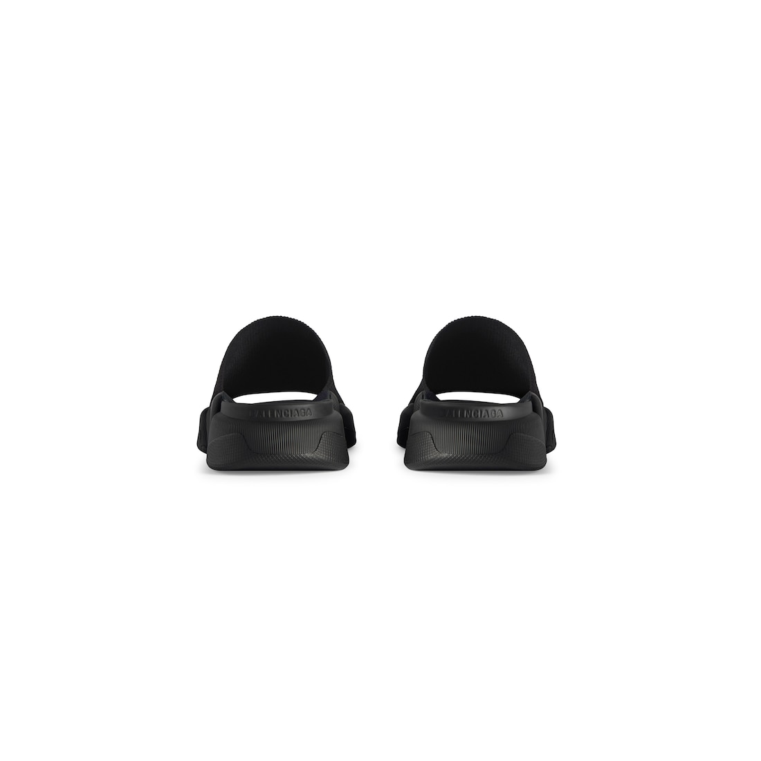 Balenciaga Slide Speed 2.0 De Punto Reciclado Para Mujer En Negro
