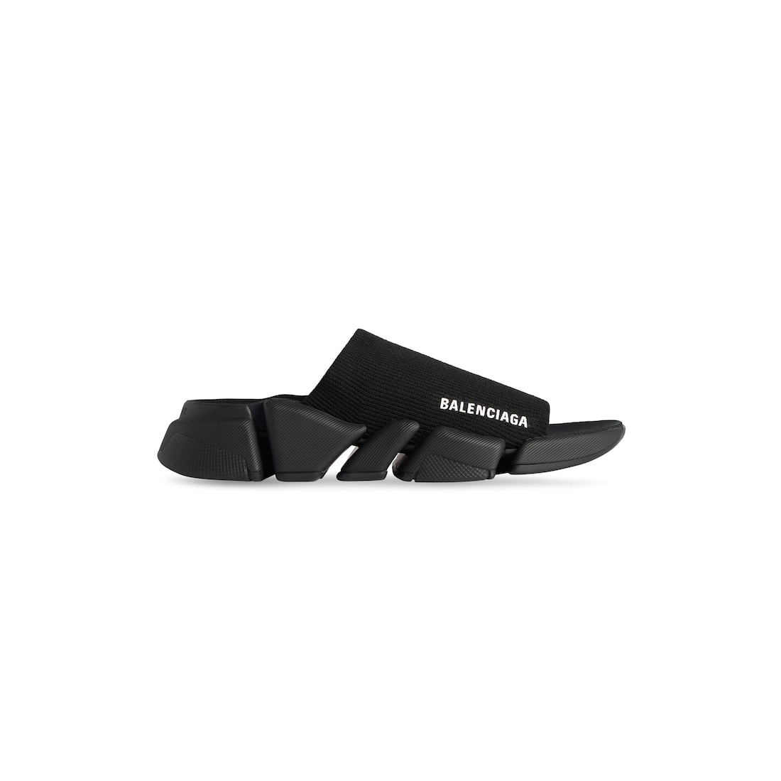 Balenciaga Slide Speed 2.0 De Punto Reciclado para Mujer en Negro