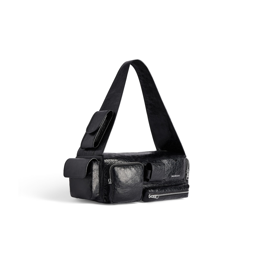 Balenciaga Sling Bag Pequeño Superbusy Para Hombre En Negro
