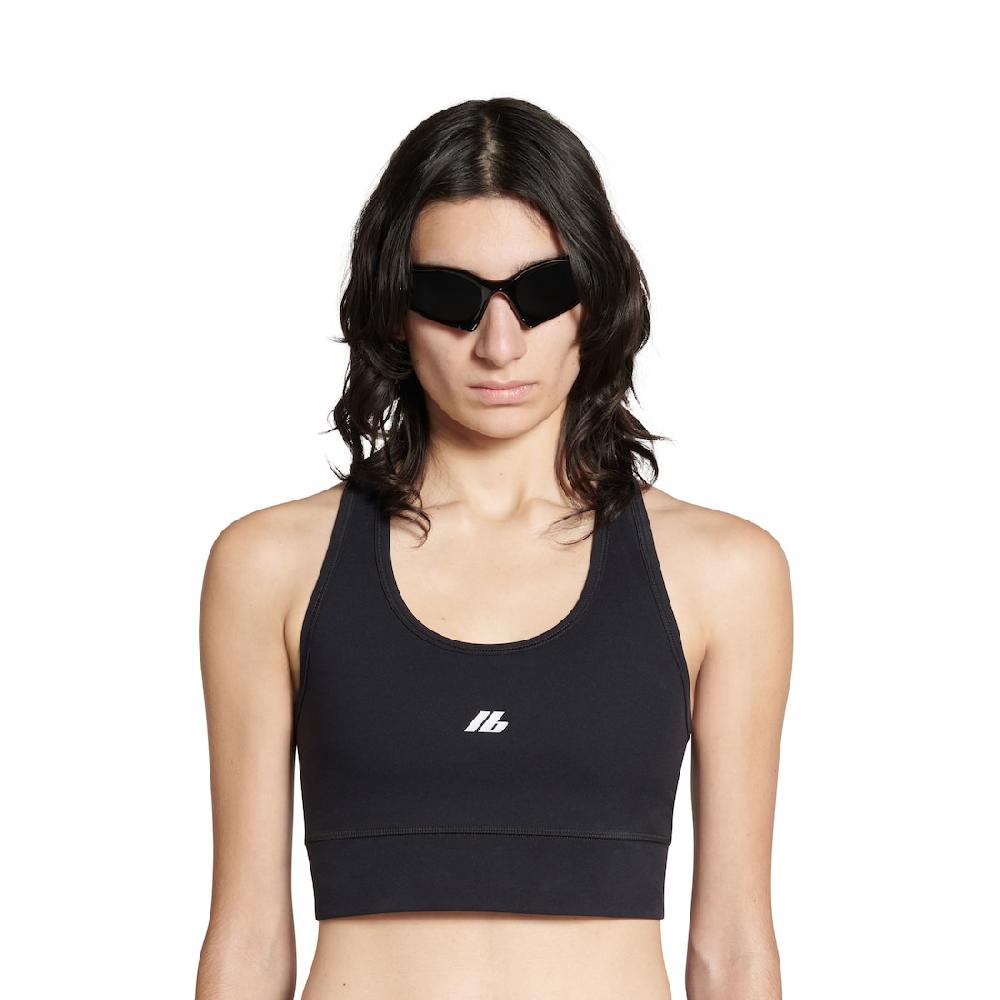 Balenciaga Sujetador Deportivo Activewear Para Mujer En Negro