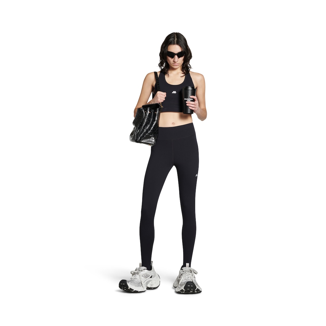 Balenciaga Sujetador Deportivo Activewear para Mujer en Negro