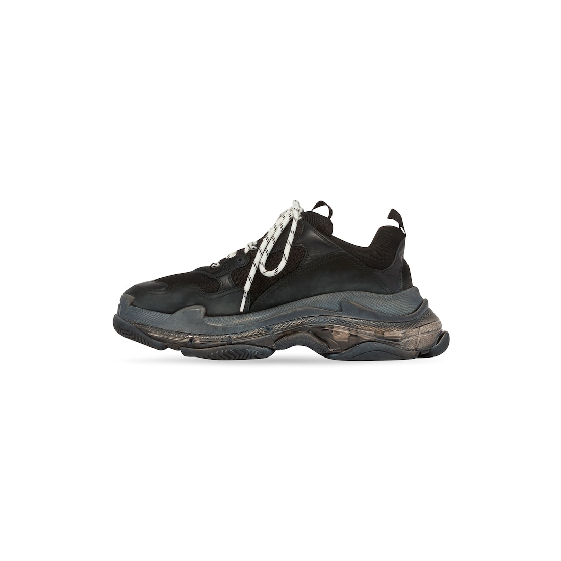 Balenciaga Triple S Zapatillas Clear Sole Para Mujer En Negro
