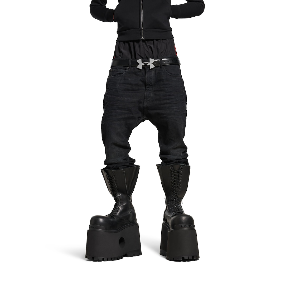 Balenciaga Vaqueros Layered Para Hombre En Multicolor