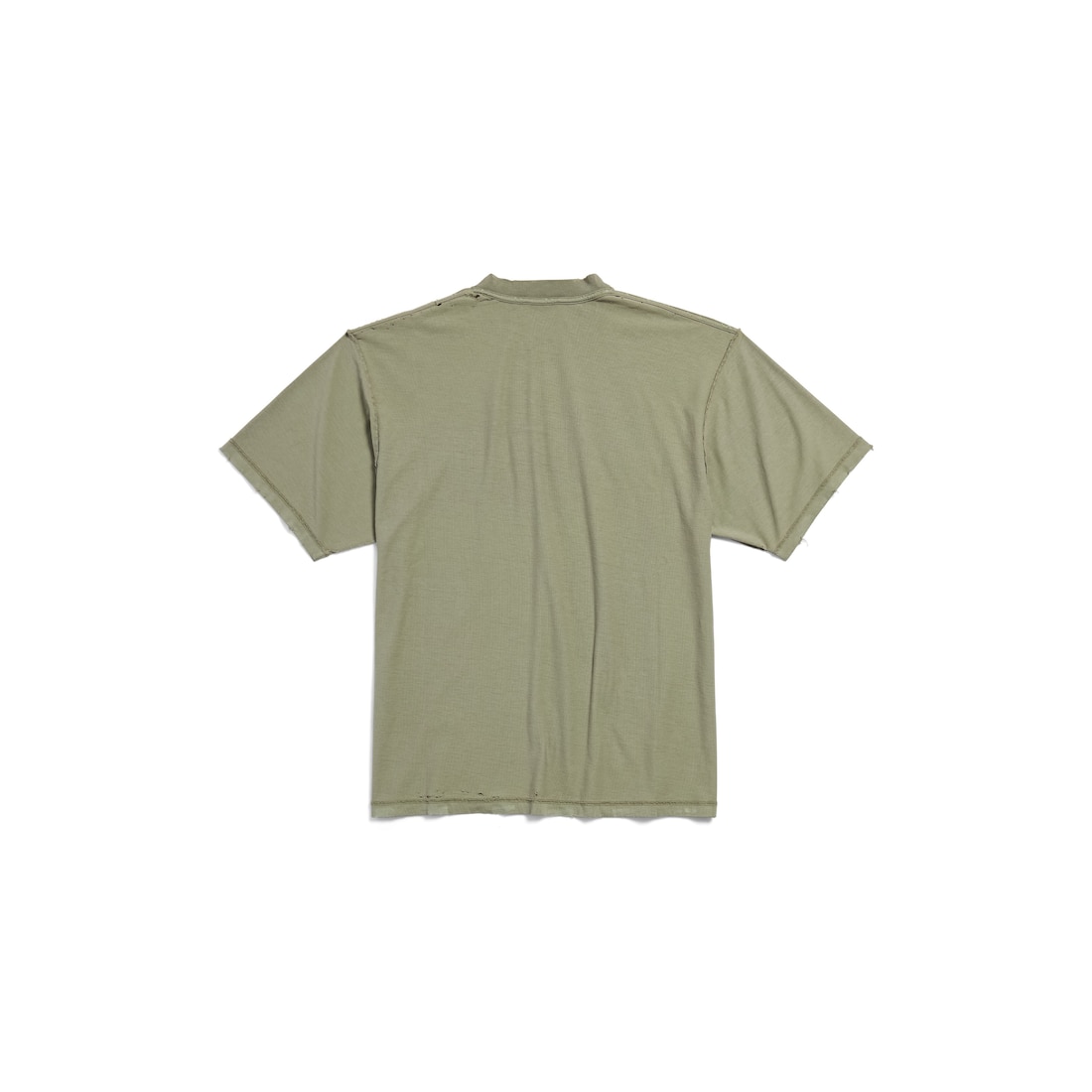 Balenciaga Vestido Camiseta Inside-out - Medium Fit Para Hombre En Verde Militar