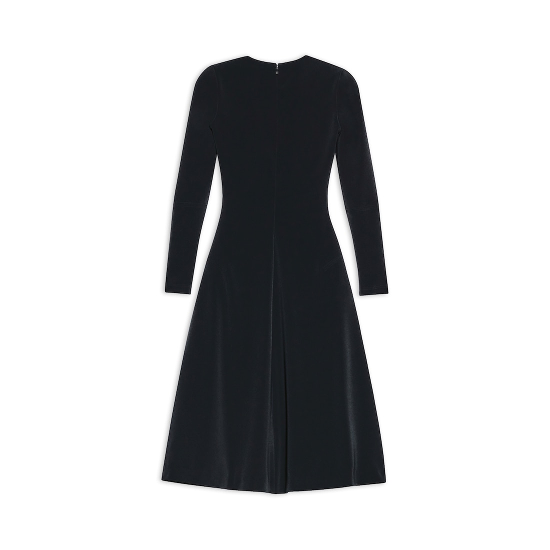 Balenciaga Vestido Con Cuello Redondo A-line Para Mujer En Negro