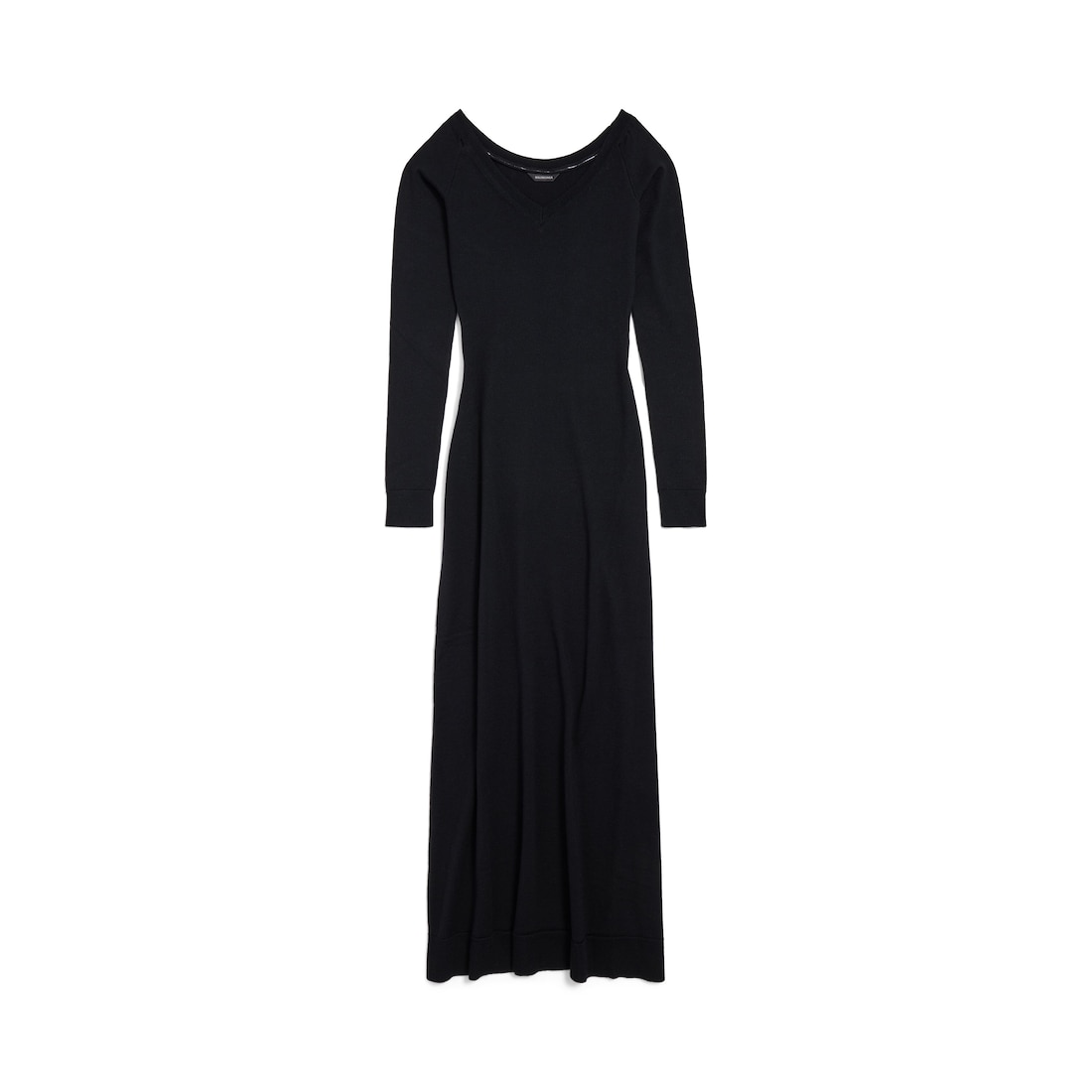 Balenciaga Vestido Off Shoulder V-neck para Mujer en Negro