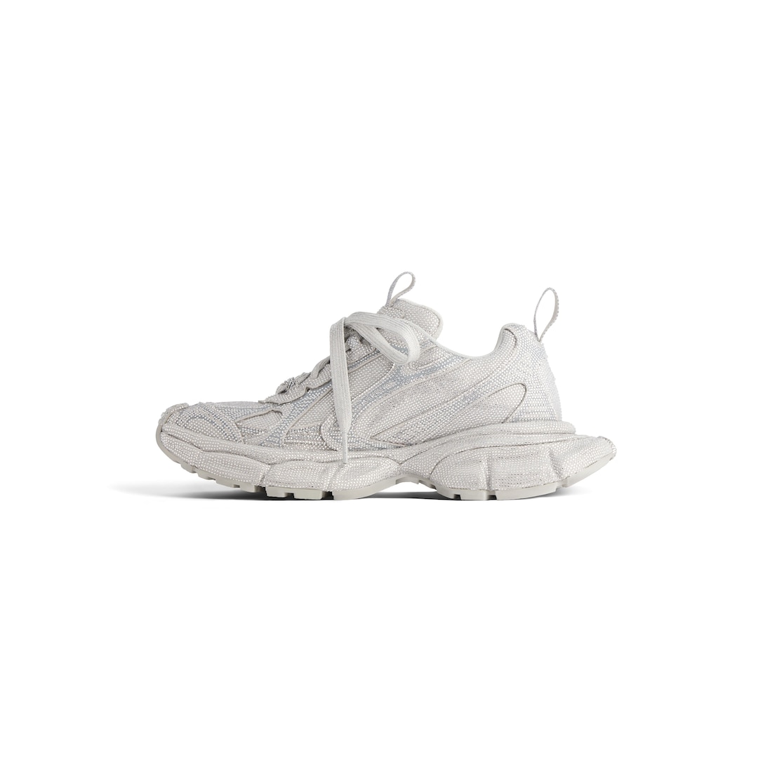 Balenciaga Zapatilla 3xl Con Estrás Para Hombre En Gris Claro