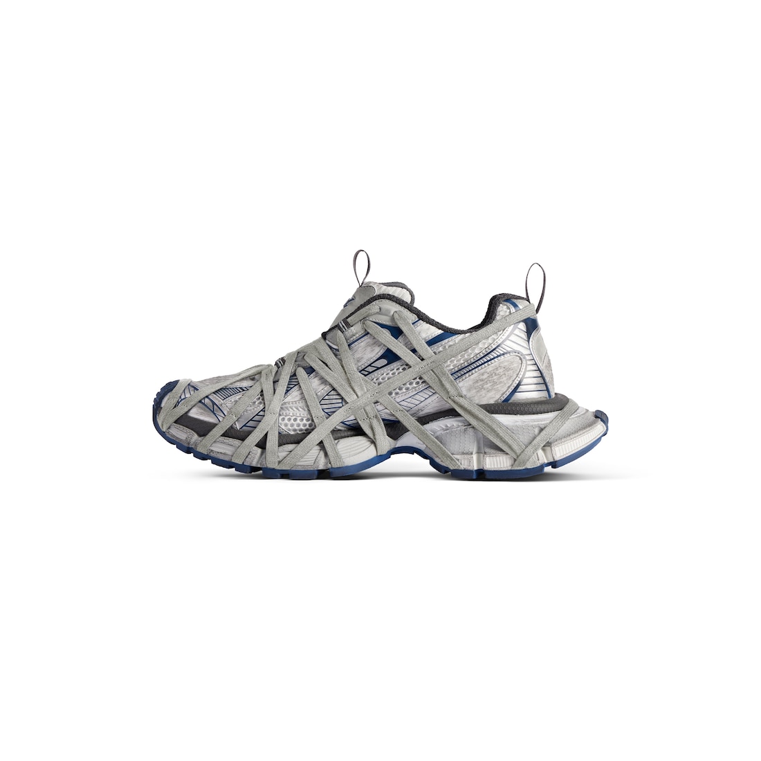 Balenciaga Zapatillas 3xl Extreme Lace Para Hombre En Blanco/gris/azul Marino