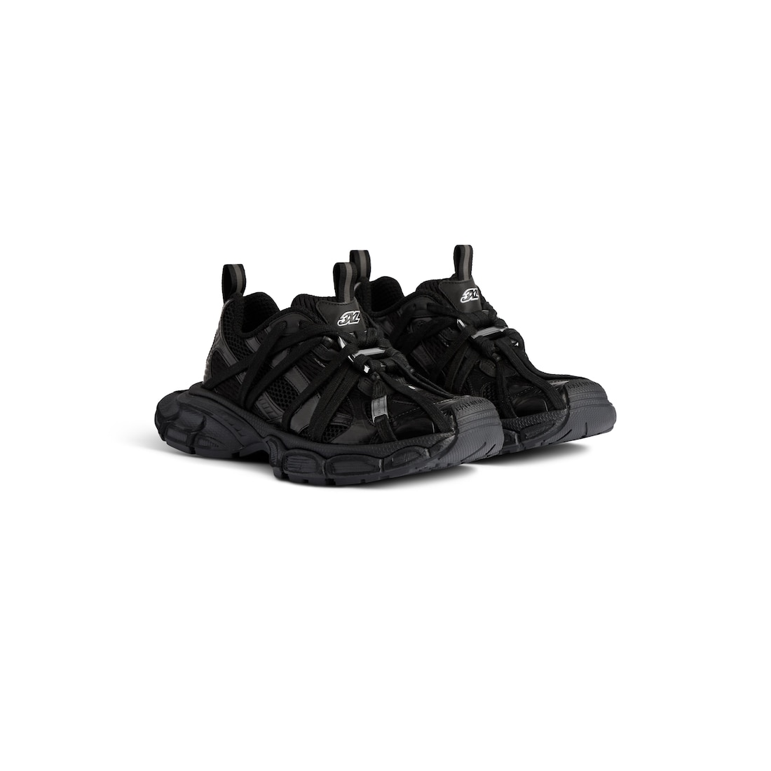 Balenciaga Zapatillas 3xl Extreme Laces B Para Hombre En Negro