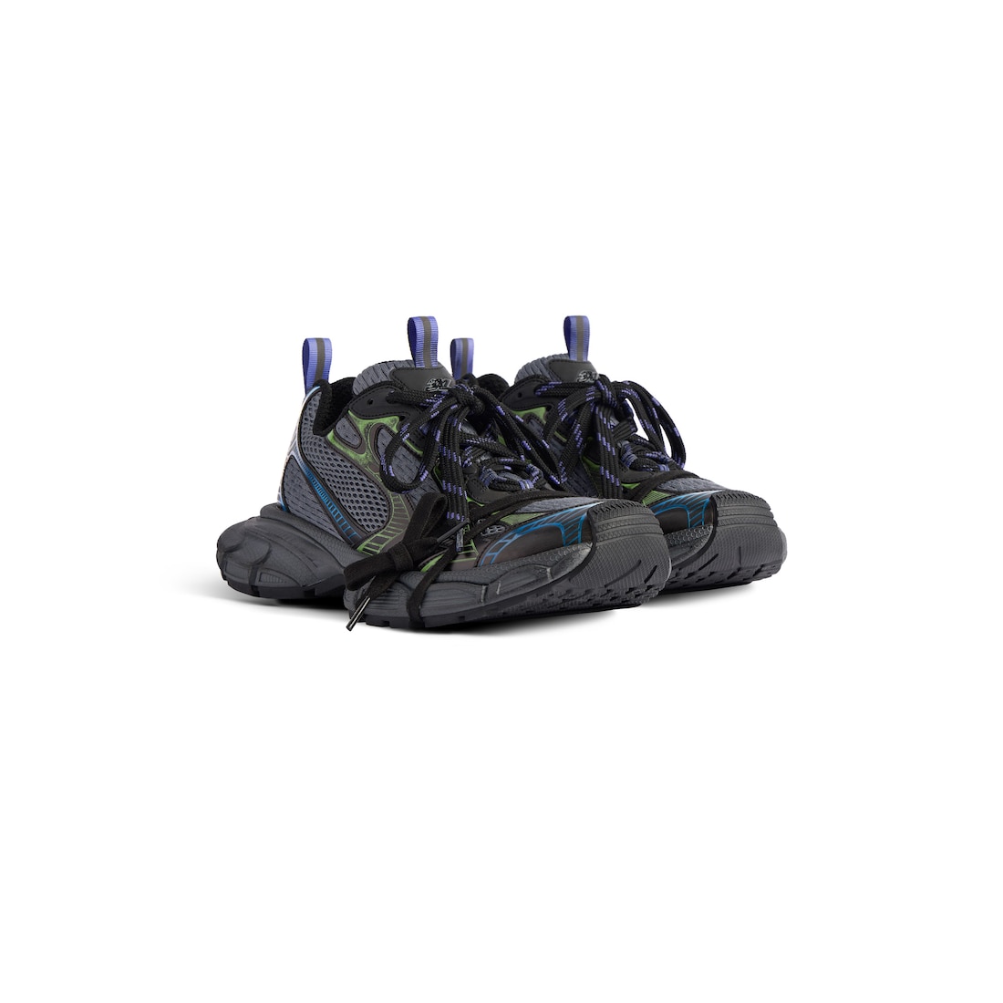 Balenciaga Zapatillas 3xl Para Hombre En Verde Oscuro/negro/azul/verde