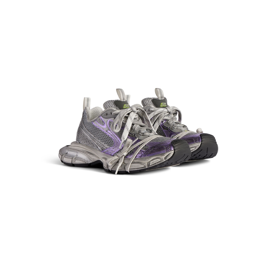 Balenciaga Zapatillas 3xl Para Mujer En Gris/morado/blanco