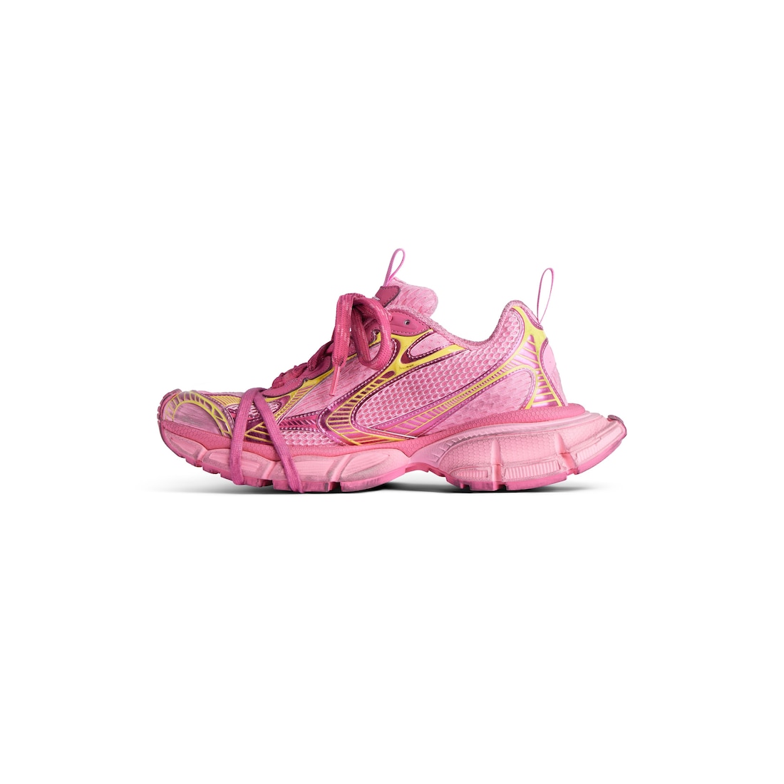 Balenciaga Zapatillas 3xl Para Mujer En Rosa/amarillo