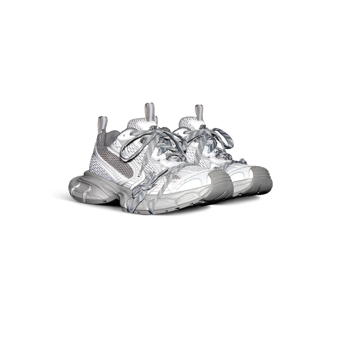 Balenciaga Zapatillas 3xl Reflective Para Hombre En Gris