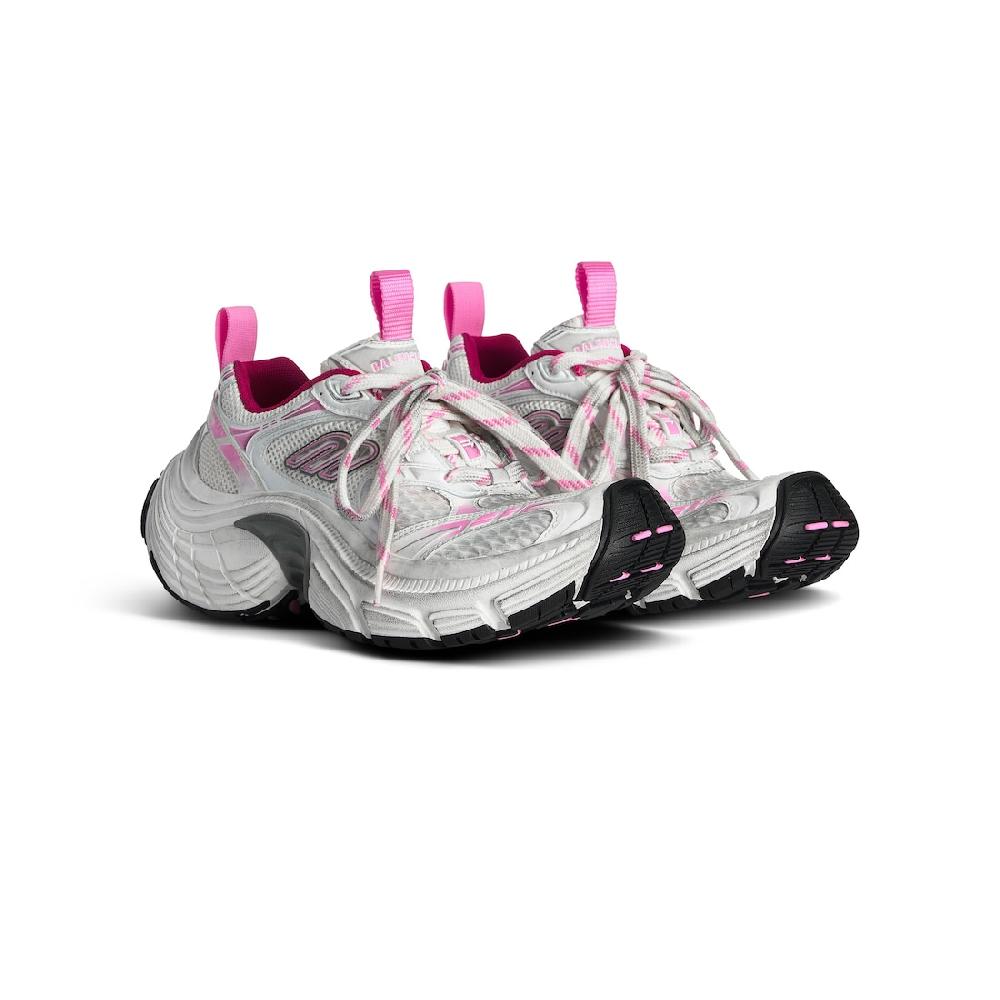 Balenciaga Zapatillas 6xl Para Mujer En Blanco/rosa Claro/gris/negro