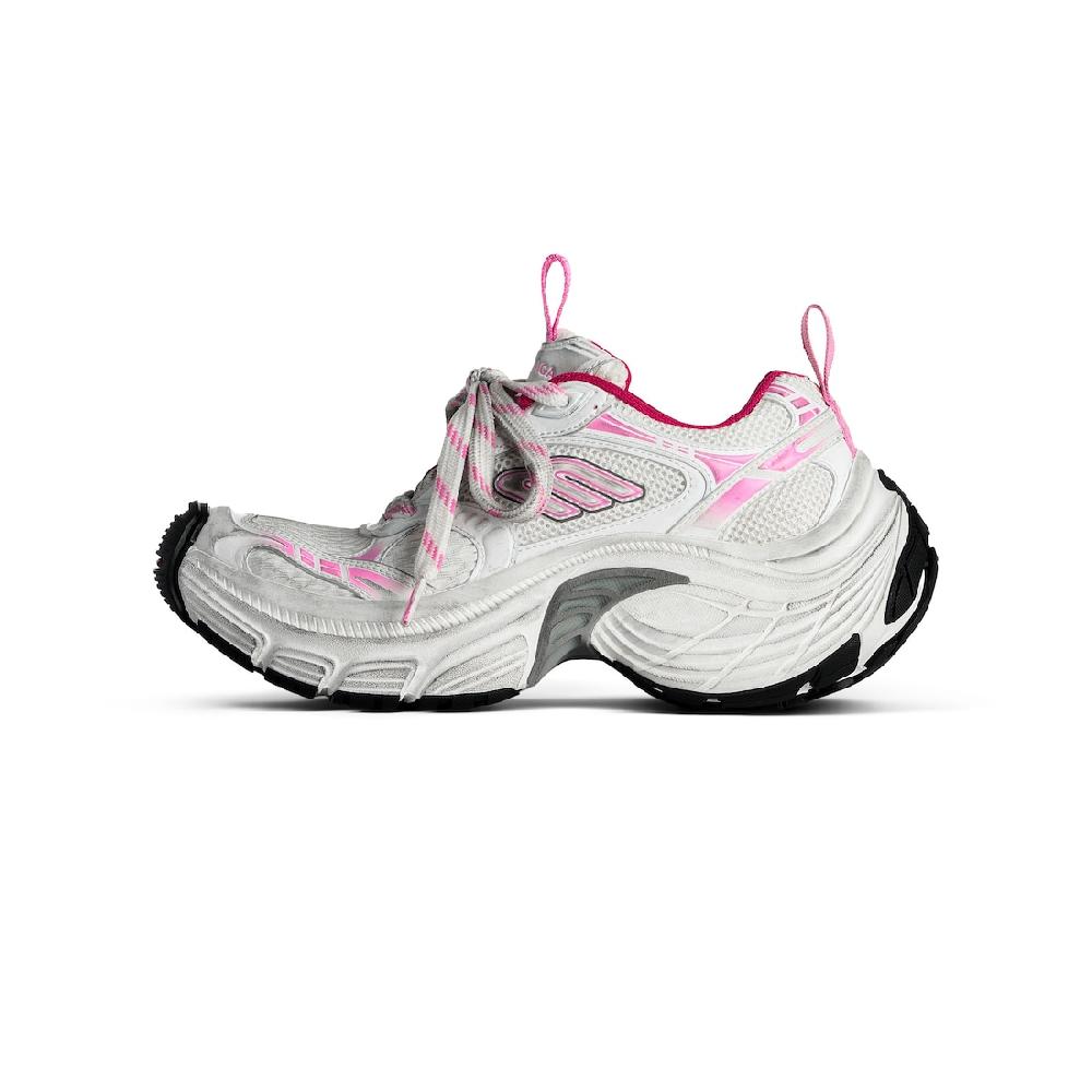 Balenciaga Zapatillas 6xl Para Mujer En Blanco/rosa Claro/gris/negro