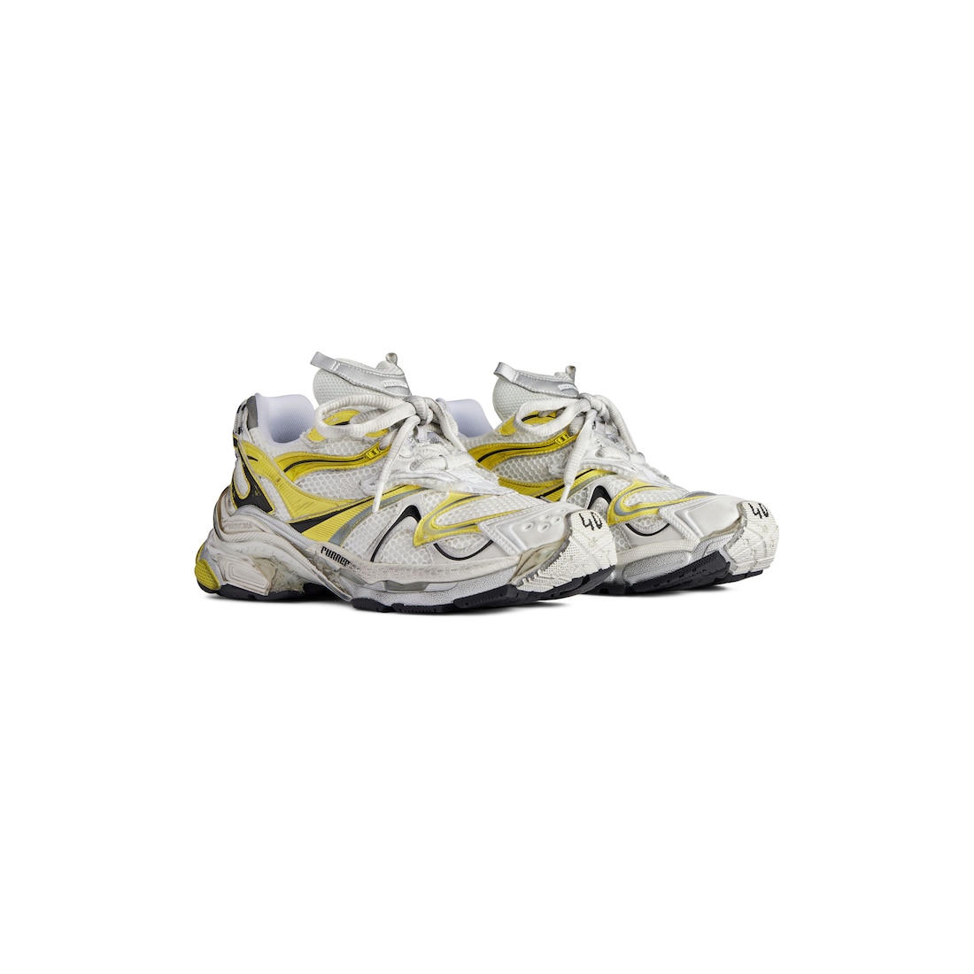 Balenciaga Zapatillas Runner 2.0 Para Hombre En Blanco/amarillo/black