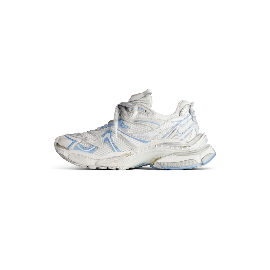 Balenciaga Zapatillas Runner 2.0 Para Mujer En Blanco/azul Claro/gris