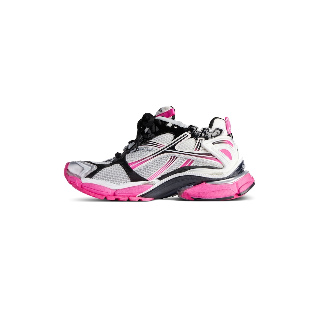 Balenciaga Zapatillas Runner Gradient Para Mujer En Blanco/rosa/negro