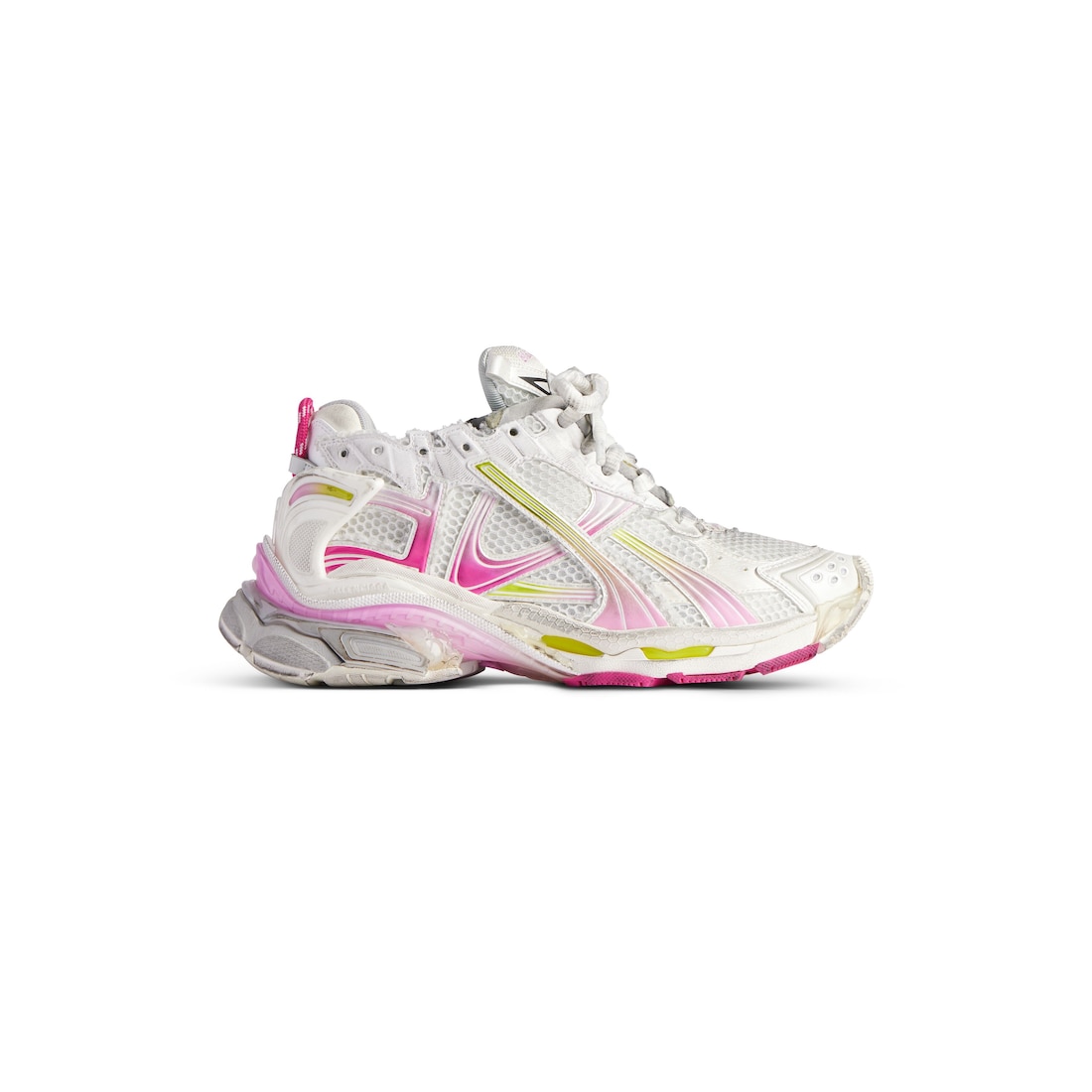 Balenciaga Zapatillas Runner Gradient Para Mujer En Blanco/rosa/gris/amarillo Neón