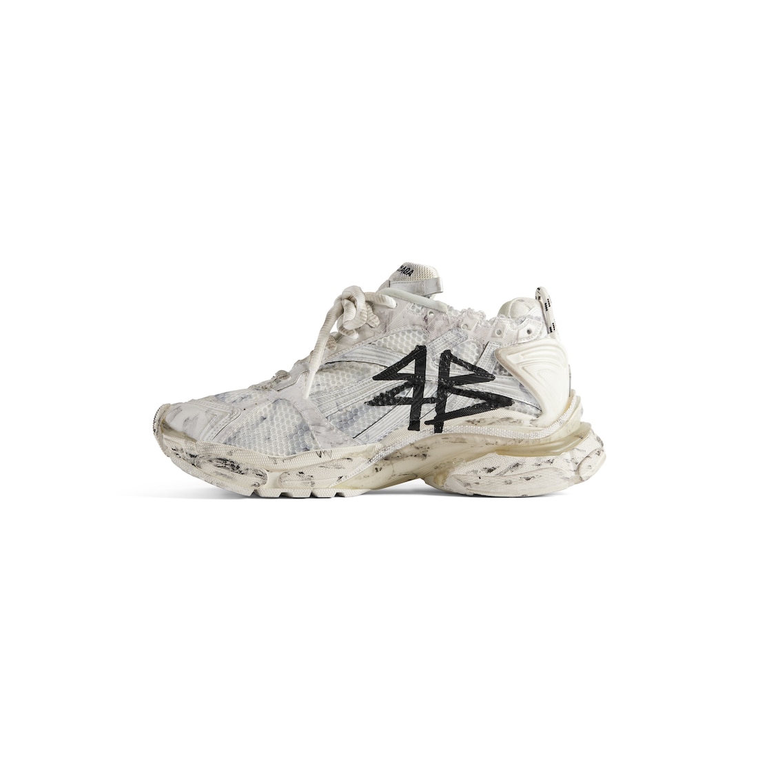 Balenciaga Zapatillas Runner Graffiti Para Hombre En Blanco