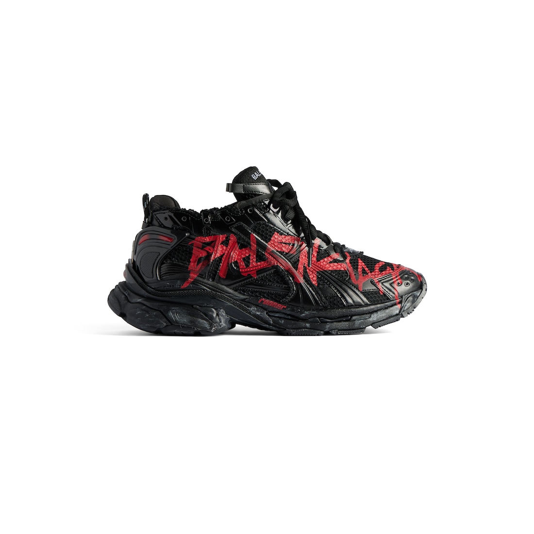 Balenciaga Zapatillas Runner Graffiti para Hombre en Negro
