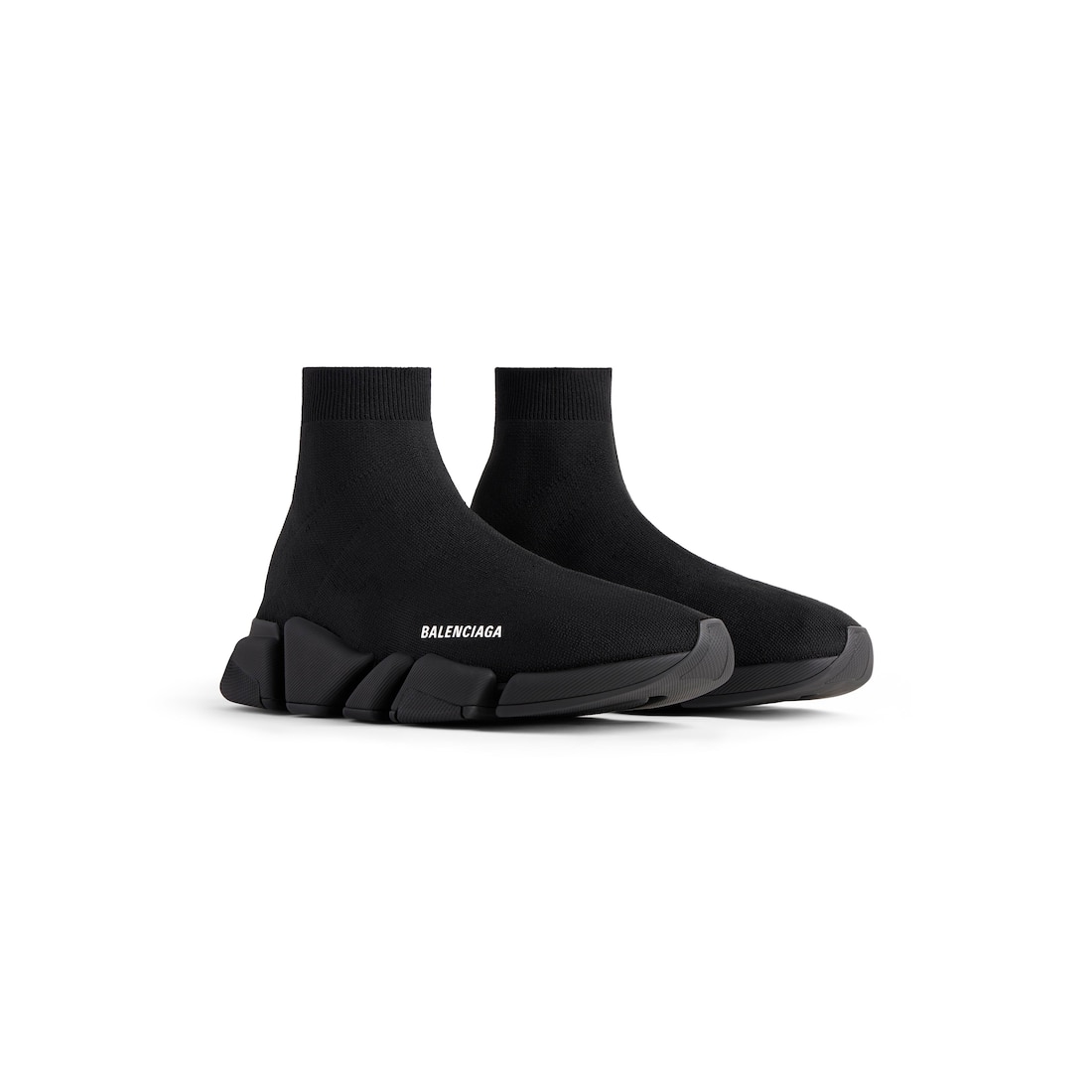 Balenciaga Zapatillas Speed 2.0 De Punto Reciclado Monocolor Para Mujer En Negro