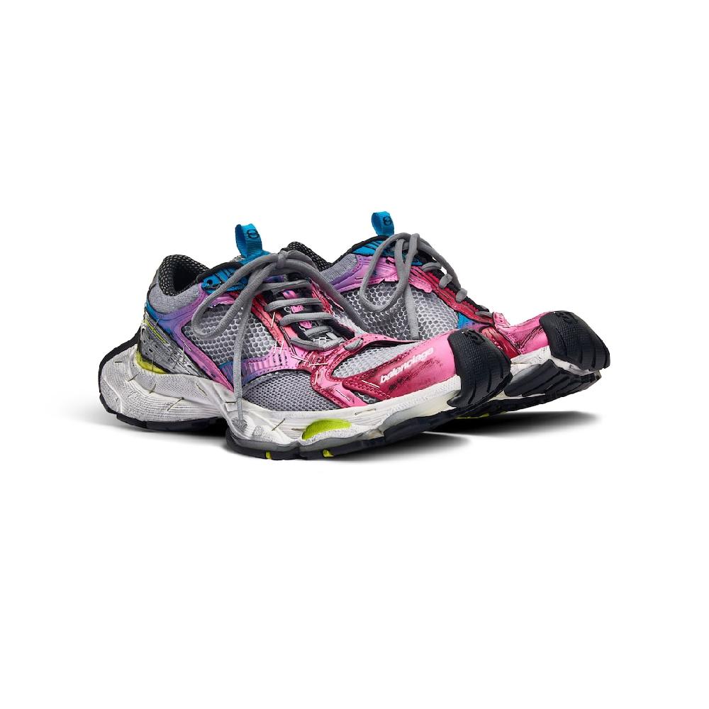 Balenciaga Zapatillas Stapler Para Mujer En Gris/azul/rosa/amarillo Neón/blanco