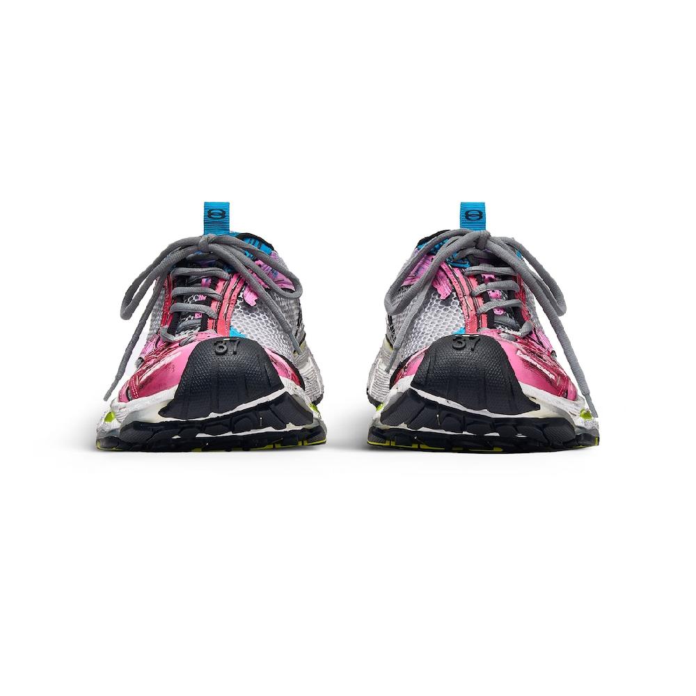 Balenciaga Zapatillas Stapler Para Mujer En Gris/azul/rosa/amarillo Neón/blanco