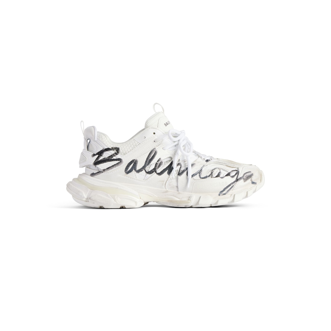 Balenciaga Zapatillas Track Signature para Mujer en Blanco/negro