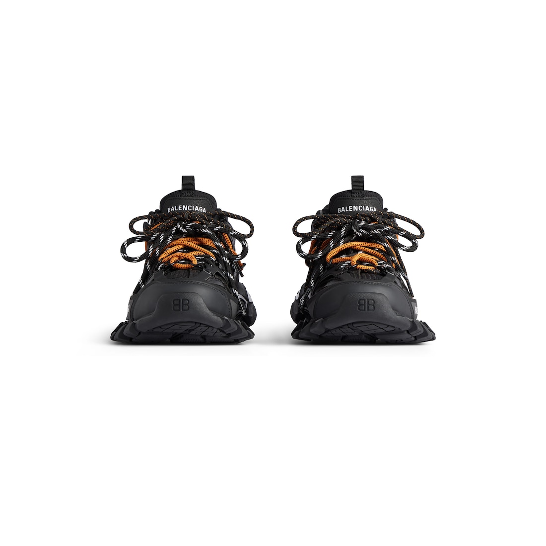 Balenciaga Zapatillas Track Trail Laces Para Hombre En Negro/naranja