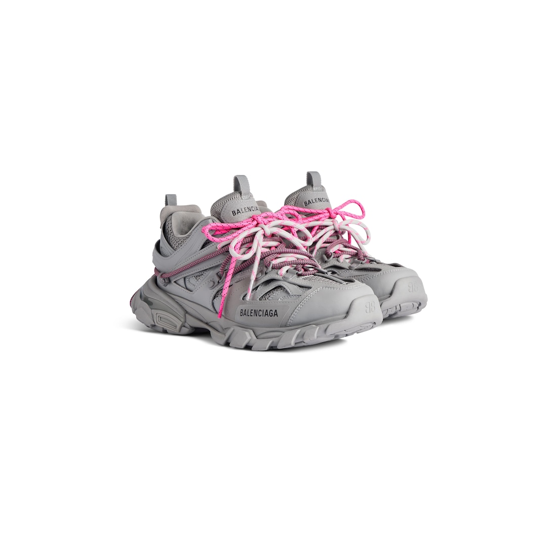 Balenciaga Zapatillas Track Trail Laces Para Mujer En Gris/rosa