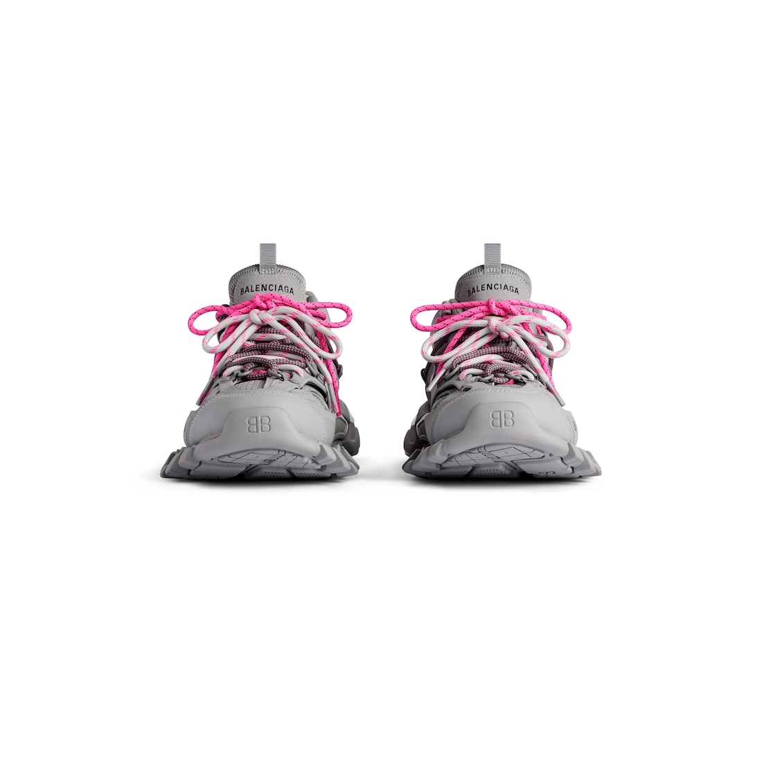 Balenciaga Zapatillas Track Trail Laces Para Mujer En Gris/rosa