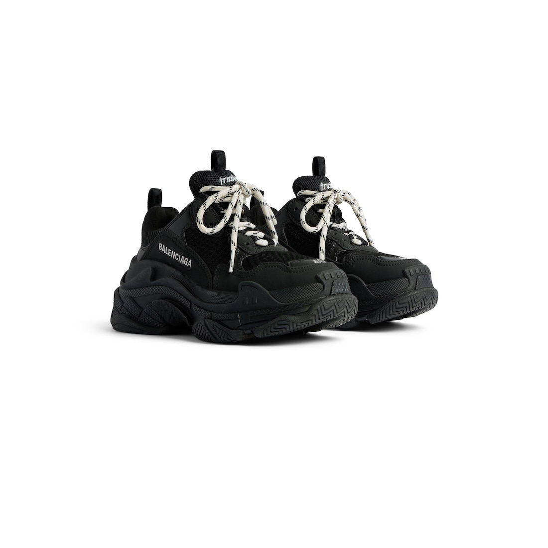 Balenciaga Zapatillas Triple S Para Hombre En Negro