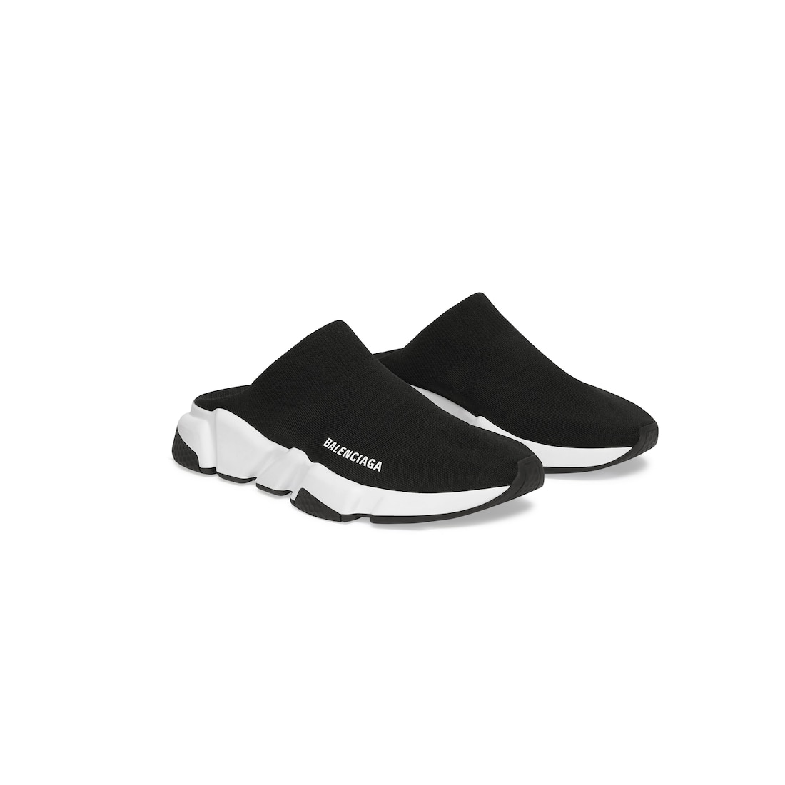 Balenciaga Zapato Mule Speed De Punto Reciclado Para Hombre En Negro