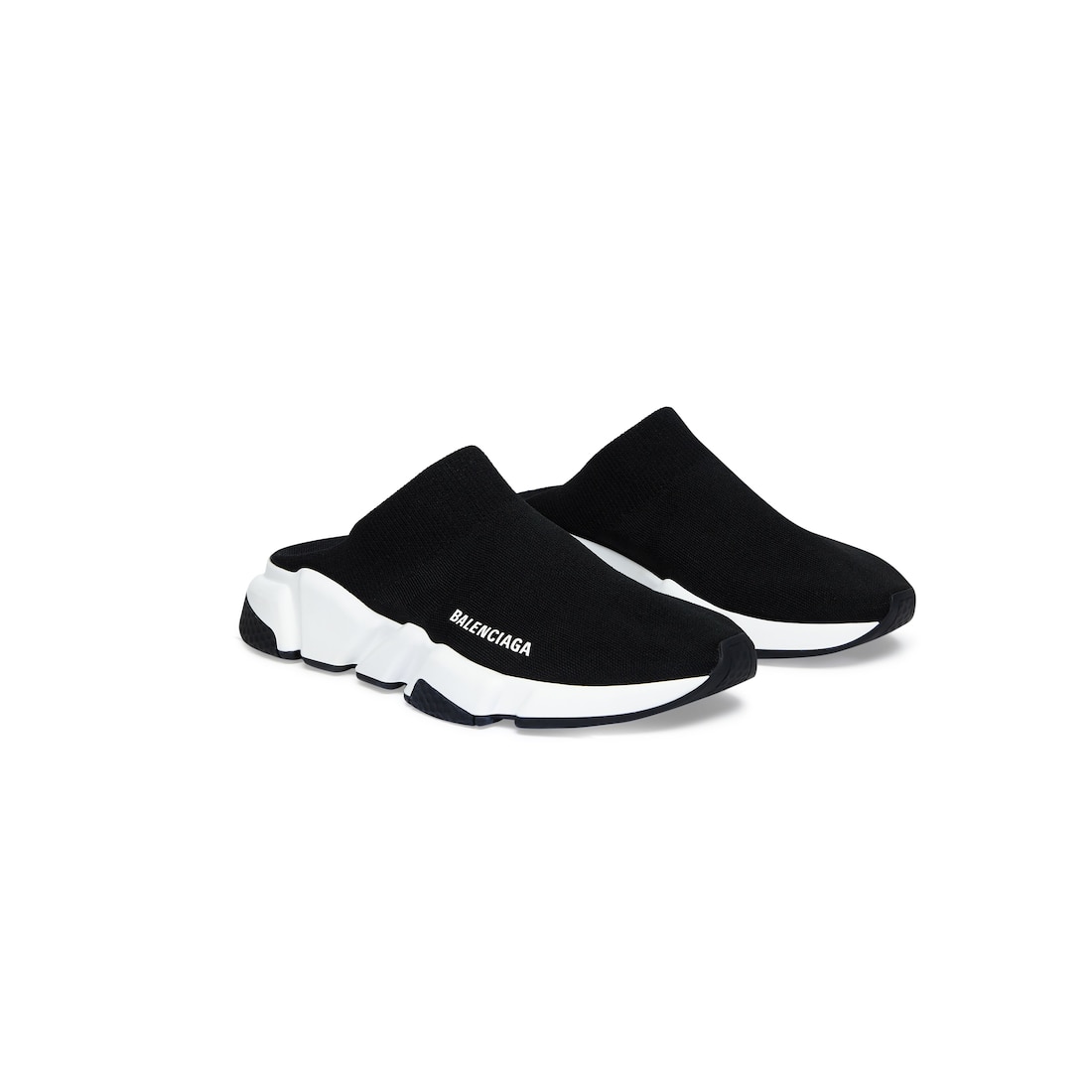 Balenciaga Zapato Mule Speed De Punto Reciclado Para Mujer En Negro