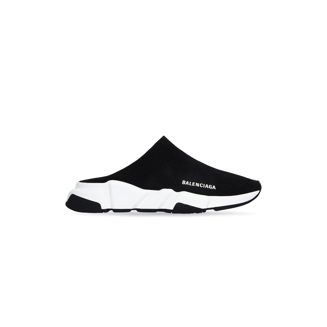 Balenciaga Zapato Mule Speed De Punto Reciclado para Mujer en Negro