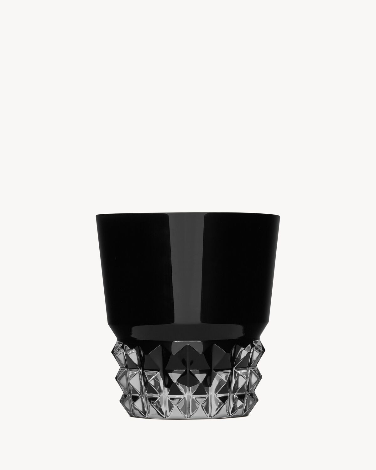 Saint Laurent baccarat louxor glasses in black crystal