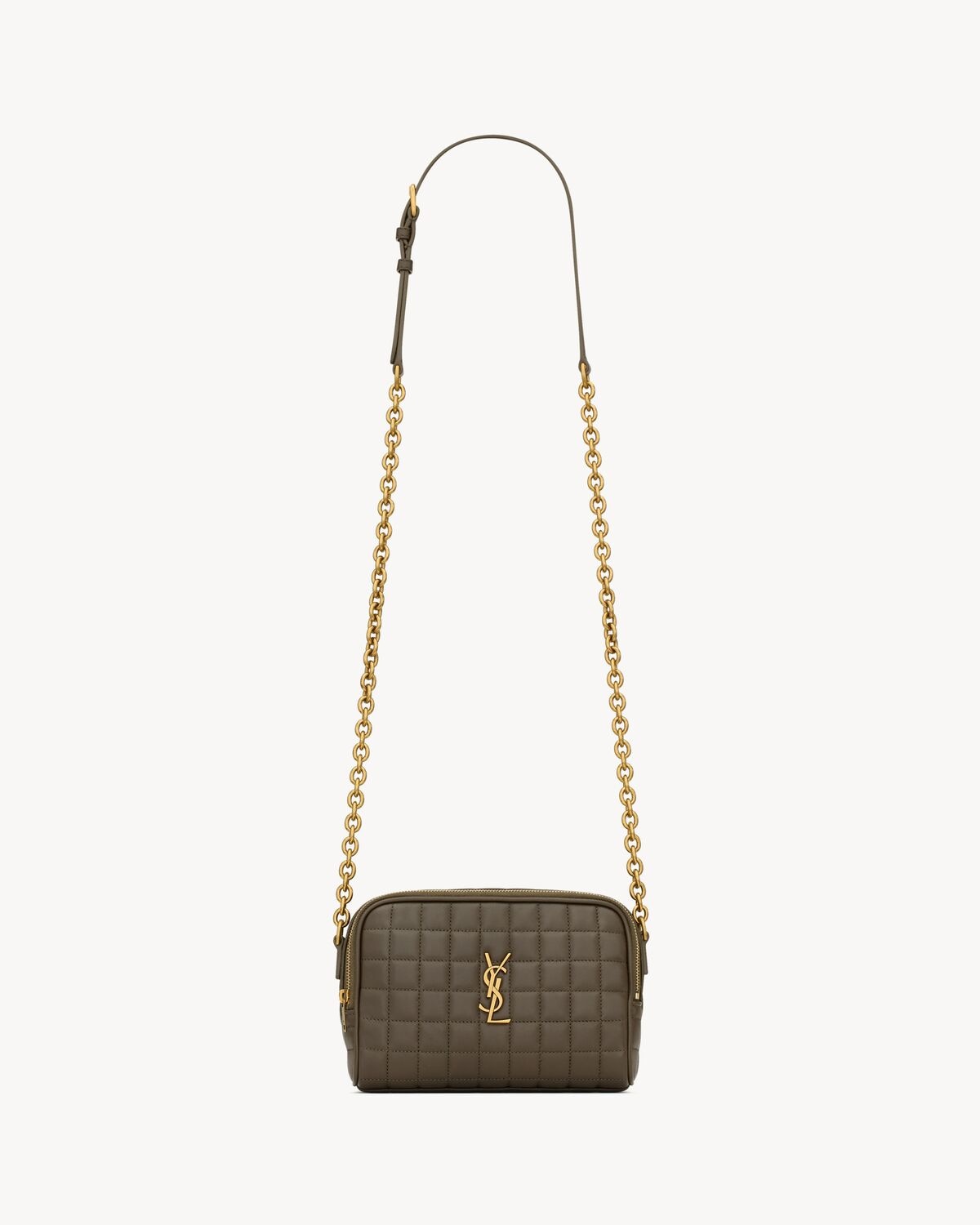 Saint Laurent bolso cámara cassandre matelassé carré de piel de cordero