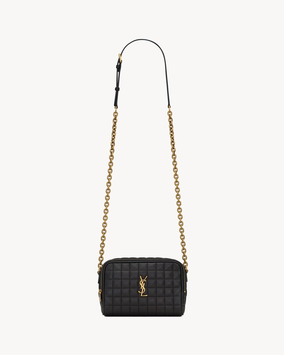 Saint Laurent bolso cámara cassandre matelassé carré de piel de cordero