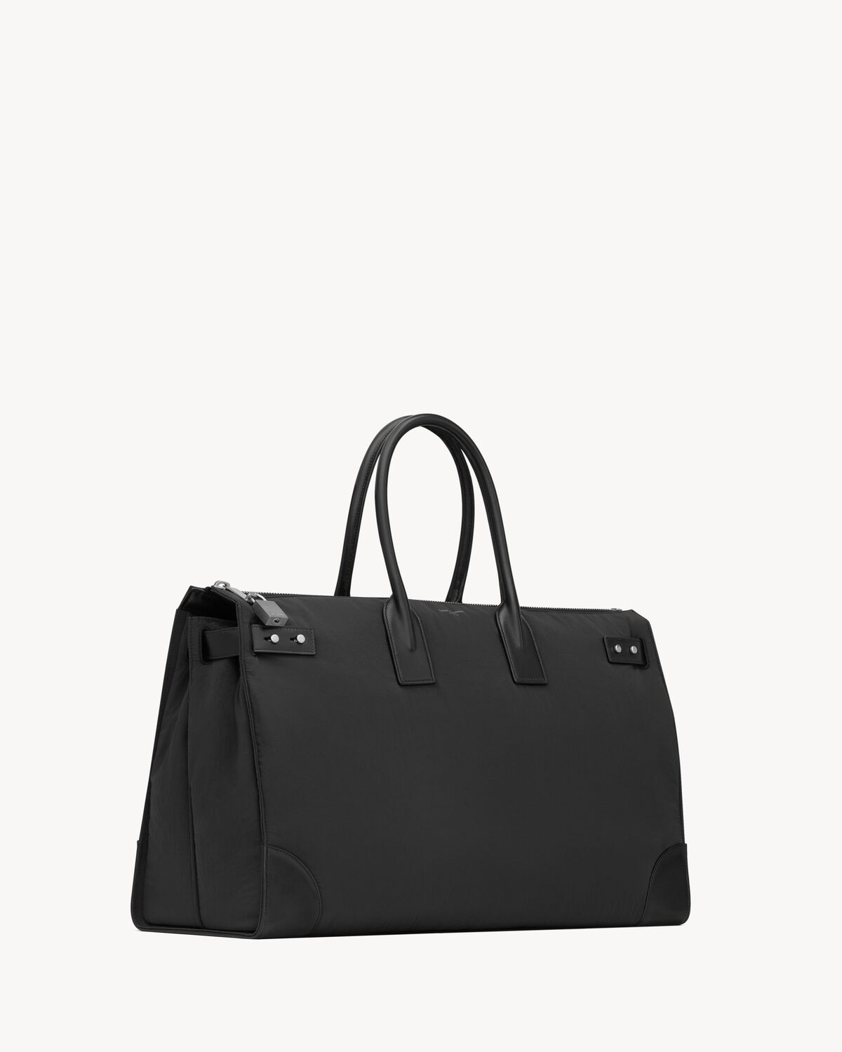 Saint Laurent Bolso Marinero 48 h Sac De Jour De Nailon Y Piel
