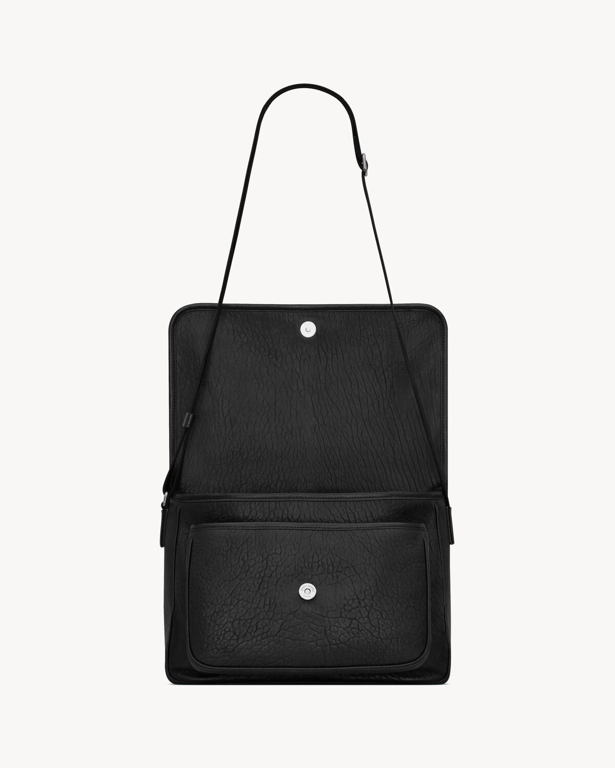 Saint Laurent Bolso Messenger Niki De Piel Granulada