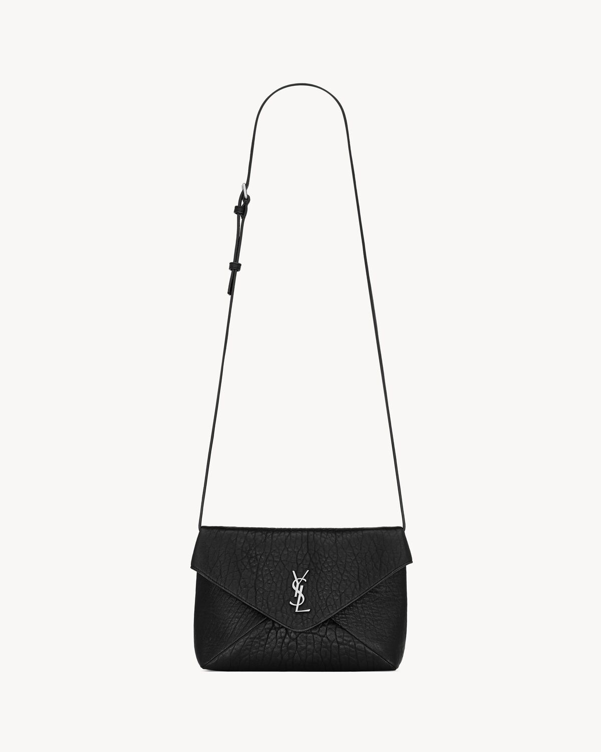 Saint Laurent bolso messenger tipo sobre cassandre de piel de cordero