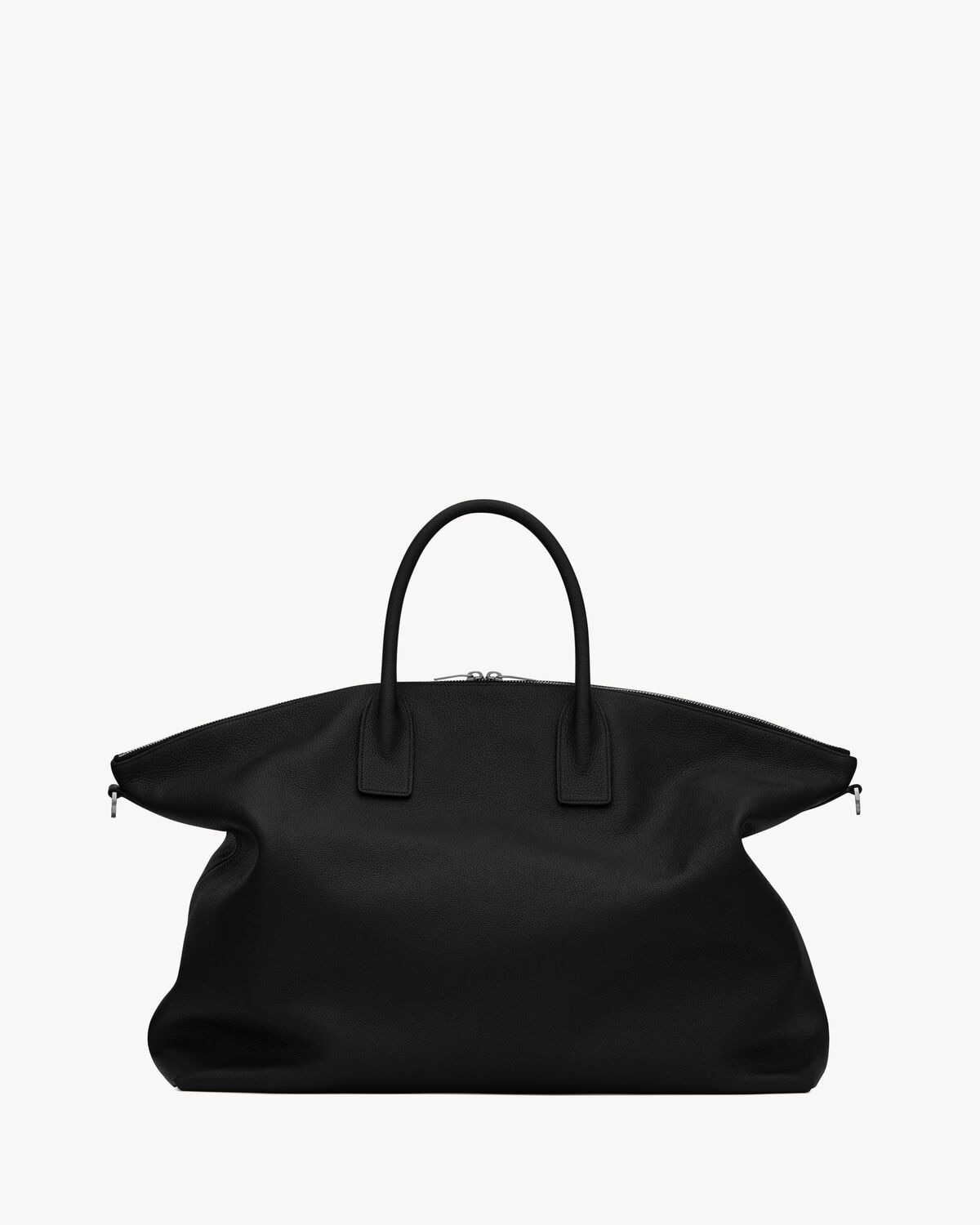 Saint Laurent Bolso Oversize Bowling De Piel Granulada